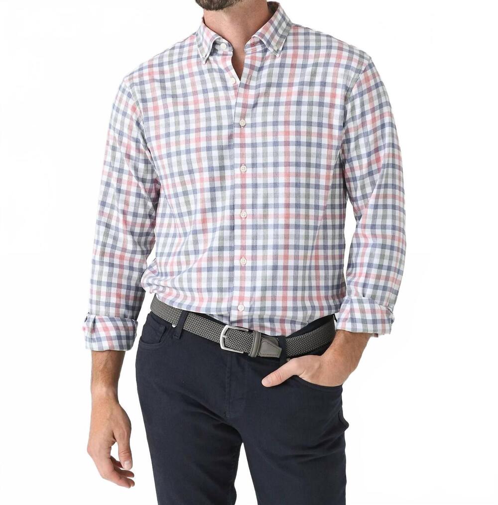 NEW JOHNNIE-O callum performance shirt in navy - Picture 4 of 4